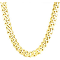 14K Yellow Gold 8.5" 13.5mm Polished Miami Cuban Link Bracelet with Secure Box Clasp by Orozza Fine Jewelry