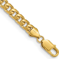 14K Yellow Gold 8" 6.25mm Solid Miami Cuban Link Bracelet with Lobster Clasp by Oro Pregiato