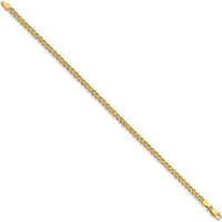 14K Yellow Gold 8" Double Strand Diamond-Cut Rope Bracelet - 3.0mm Wide
