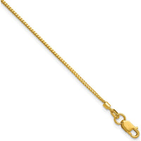 14K Yellow Gold 8" Franco Chain Bracelet - 0.9mm Width with Lobster Clasp by Oro Pregiato