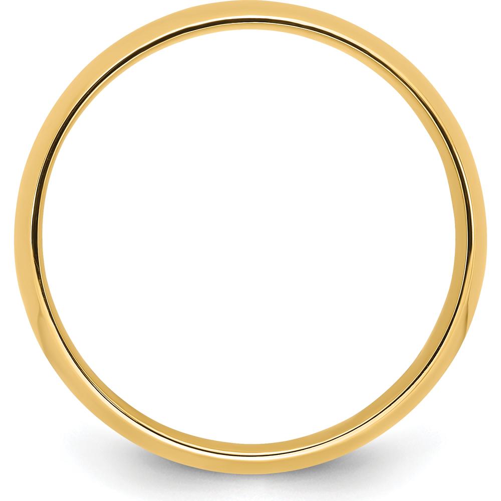 14K Yellow Gold 8mm Comfort Fit Wedding Band - Lightweight and Adjustable, Size 10 by Luciano & Cie