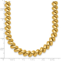14K Yellow Gold 8mm San Marco Necklace - 17" by 0