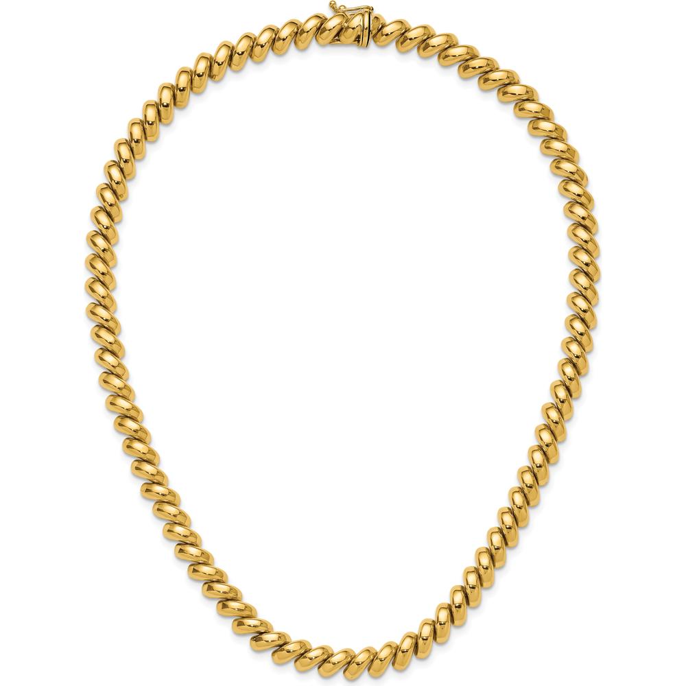 14K Yellow Gold 8mm San Marco Necklace - 17" by 0