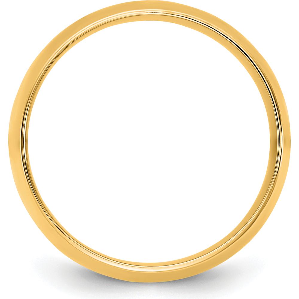 14K Yellow Gold 9mm Comfort Fit Domed Wedding Band - Size 10 by Luciano & Cie