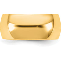 14K Yellow Gold 9mm Standard Comfort Fit Band - Size 7 by Luciano & Cie