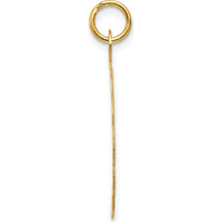 14K Yellow Gold "A Date to Remember" 23mm Engravable Scalloped Disc Charm by Oro Pregiato
