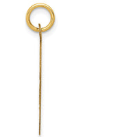 14K Yellow Gold "A Date to Remember" Engravable 19mm Disc Pendant by Oro Pregiato