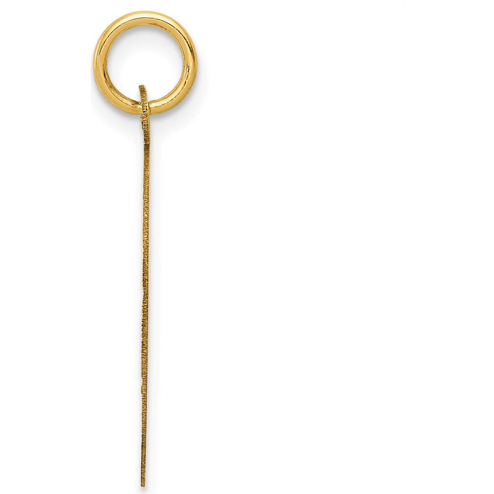 14K Yellow Gold "A Date to Remember" Engravable 19mm Disc Pendant by Oro Pregiato