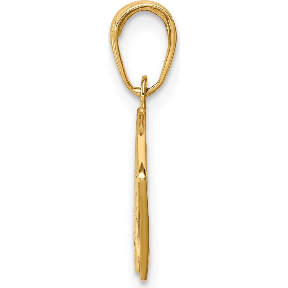 14K Yellow Gold Aces Playing Cards Pendant with Polished Finish - Unique Themed Charm by Oro Pregiato