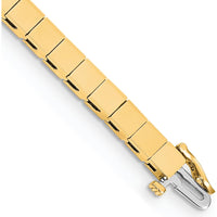 14K Yellow Gold Add-a-Diamond Bracelet 7" with 36 Stone Mountings for 3.5mm Stones by Monteluci Fine Jewelry
