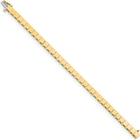 14K Yellow Gold Add-a-Diamond Bracelet 7" with 36 Stone Mountings for 3.5mm Stones by Monteluci Fine Jewelry