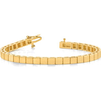14K Yellow Gold Add-a-Diamond Bracelet 7" with 36 Stone Mountings for 3.5mm Stones by Monteluci Fine Jewelry