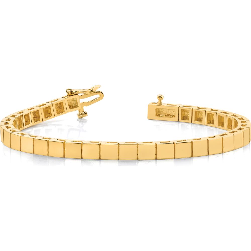 14K Yellow Gold Add-a-Diamond Bracelet 7" with 36 Stone Mountings for 3.5mm Stones by Monteluci Fine Jewelry