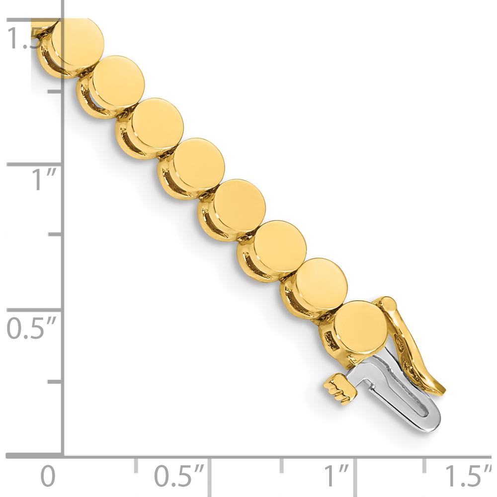 14K Yellow Gold Add-a-Diamond Bracelet with 35 Stone Settings - 7" Long by Monteluci Fine Jewelry
