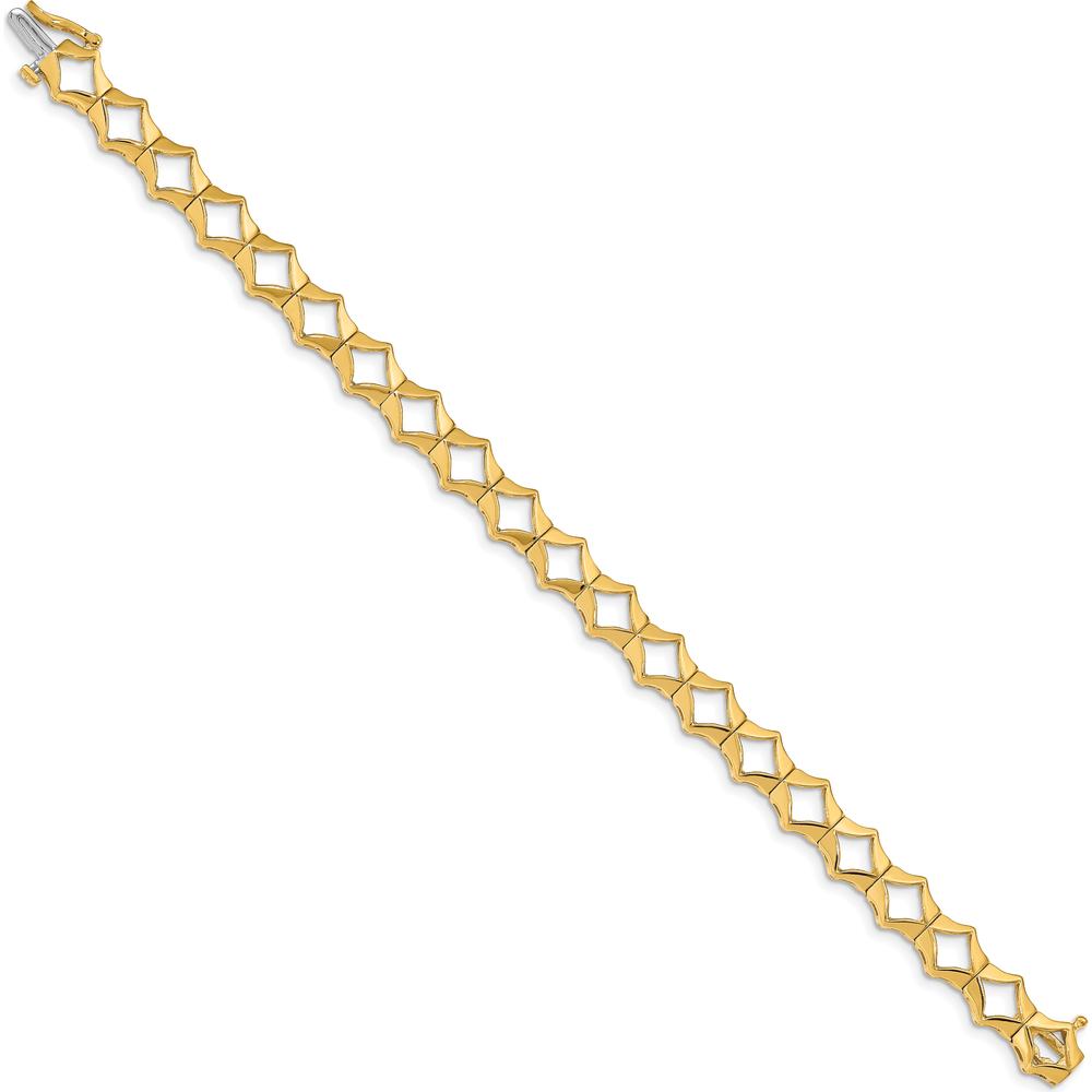 14K Yellow Gold Add-a-Diamond Tennis Bracelet - 21 Stones, 7" Length by Monteluci Fine Jewelry