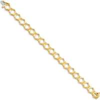 14K Yellow Gold Add-a-Diamond Tennis Bracelet - Holds 19 Stones up to 3.25mm - 7" Length by Oro Pregiato