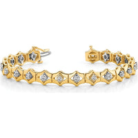 14K Yellow Gold Add-a-Diamond Tennis Bracelet - Holds 19 Stones up to 3.25mm - 7" Length by Oro Pregiato