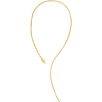 14K Yellow Gold Adjustable Serpent Necklace - 18" with Polished Finish by Orozza Fine Jewelry