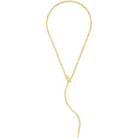 14K Yellow Gold Adjustable Serpent Necklace - 18" with Polished Finish by Orozza Fine Jewelry