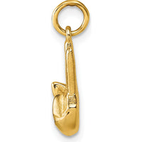 14K Yellow Gold American Sign Language "W" Fingerspelling 3D Pendant - Polished Finish by Oro Pregiato