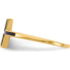 14K Yellow Gold Antiqued Sideways Cross Ring - Minimalist Religious Design by 0