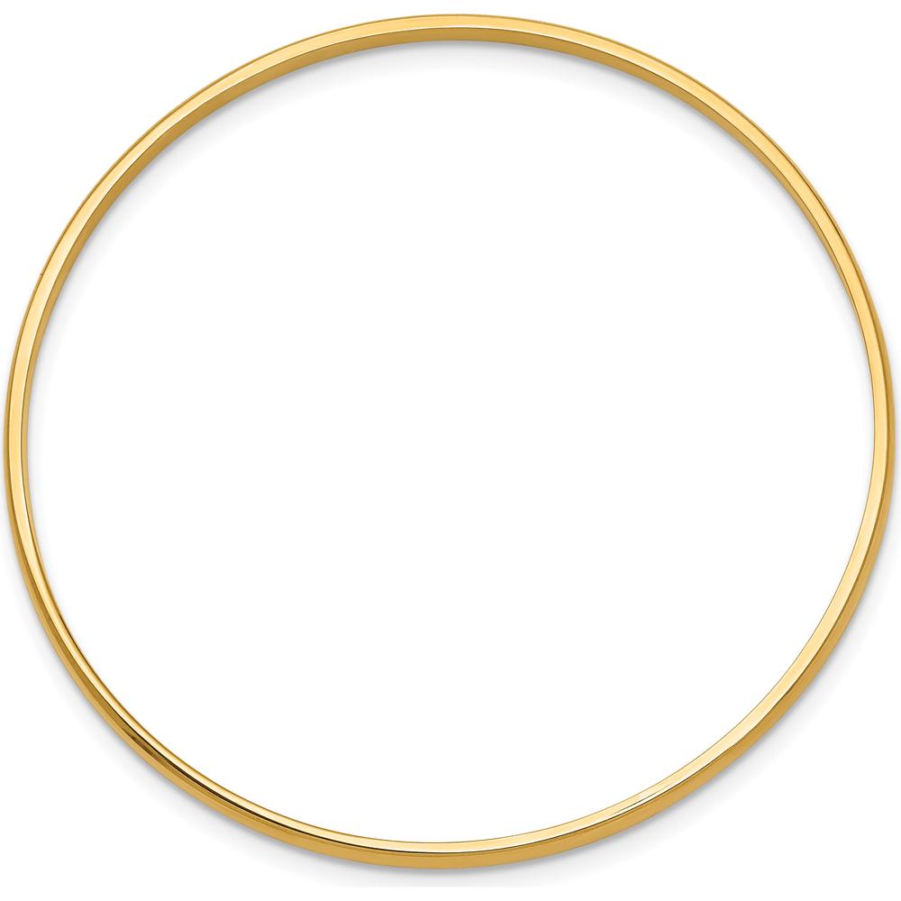 14K Yellow Gold Baby Bangle Bracelet - Slip-On Design - 5.5" by Oro Pregiato