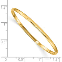 14K Yellow Gold Baby Bangle Bracelet - Slip-On Design - 5.5" by Oro Pregiato