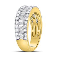14K Yellow Gold Baguette Diamond Ring - 1 and 1/2 Carat Total Diamond Weight