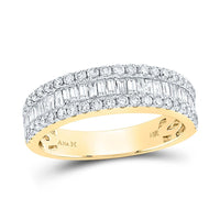 14K Yellow Gold Baguette Diamond Ring - 1 Carat Total Diamond Weight