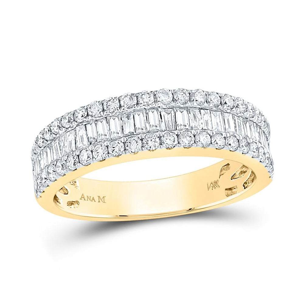 14K Yellow Gold Baguette Diamond Ring - 1 Carat Total Diamond Weight
