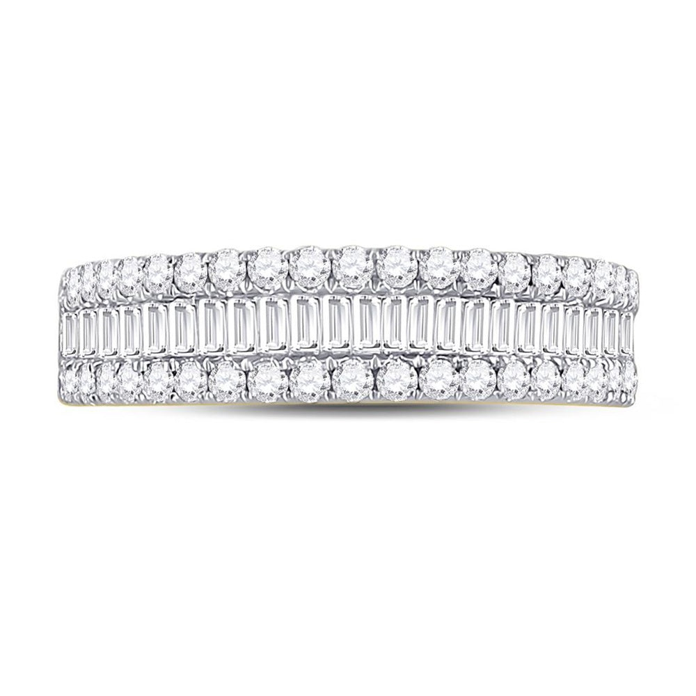 14K Yellow Gold Baguette Diamond Ring - 1 Carat Total Diamond Weight