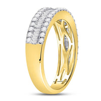 14K Yellow Gold Baguette Diamond Ring - 1 Carat Total Diamond Weight