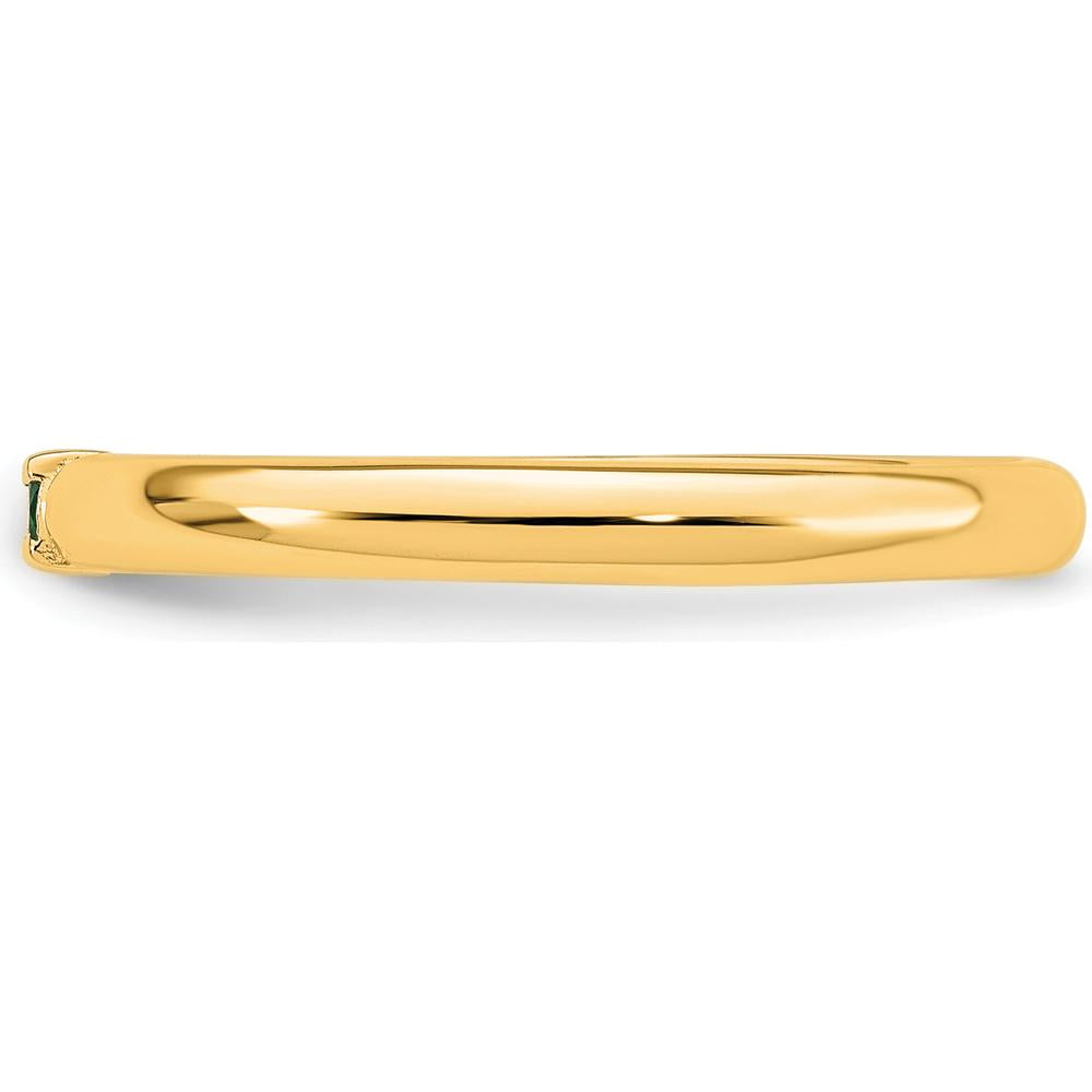14K Yellow Gold Band Ring Mounting for Custom Gemstones - Ideal for Mother's Rings, Birthstone Jewelry, or Personalization by Oro Pregiato