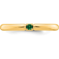 14K Yellow Gold Band Ring Mounting for Custom Gemstones - Ideal for Mother's Rings, Birthstone Jewelry, or Personalization by Oro Pregiato