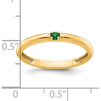 14K Yellow Gold Band Ring Mounting for Custom Gemstones - Ideal for Mother's Rings, Birthstone Jewelry, or Personalization by Oro Pregiato