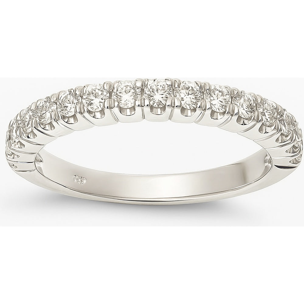 14K Yellow Gold Band with Prong-Set Round Diamonds - 0.57 Carat Total Diamond Weight by Auriventus