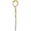 14K Yellow Gold Baseball Bat, Glove, and Ball Pendant - Polished Finish by Oro Pregiato