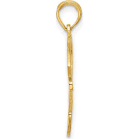 14K Yellow Gold Baseball Bat, Glove, and Ball Pendant - Polished Finish by Oro Pregiato