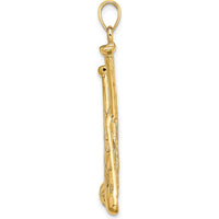 14K Yellow Gold Baseball Bats and Ball Charm - 33.2mm by Oro Pregiato