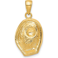 14K Yellow Gold Baseball Glove and Ball Pendant with Polished Finish - 26mm Length by Oro Pregiato