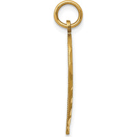 14K Yellow Gold Best Friend Diamond-Cut Charm Set - Polished & Brushed Finish by Oro Pregiato