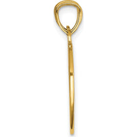 14K Yellow Gold Best Friends Heart Pendant with Floral Detail - Break-Apart Design by Oro Pregiato