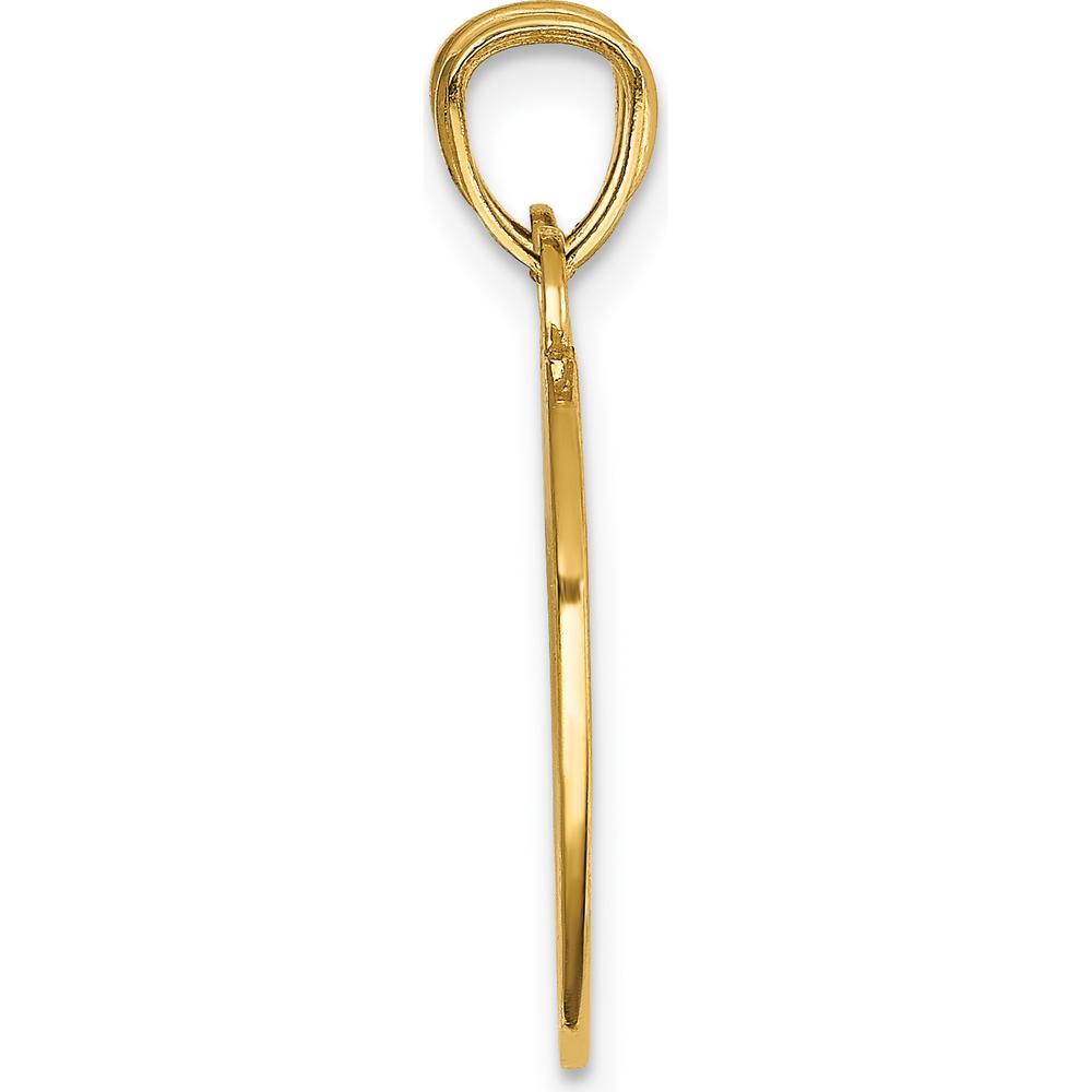14K Yellow Gold Best Friends Heart Pendant with Floral Detail - Break-Apart Design by Oro Pregiato
