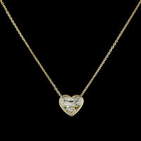 14K Yellow Gold Bezel Set Heart Shaped Lab Diamond Solitaire Pendant - 2.00 Carat Total Weight, E-F Color, VS1 Clarity - Covaloro Fine Jewelry