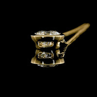 14K Yellow Gold Bezel Set Round Lab Diamond Solitaire Pendant - 3.02 Carat Total Diamond Weight, E-F Color, VS1 Clarity with IGI Certification - Covaloro Fine Jewelry