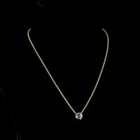 14K Yellow Gold Bezel Set Round Lab Diamond Solitaire Pendant Necklace - 1.50 Carat Total Weight E-F VVS2 GIA Certified - Covaloro Fine Jewelry
