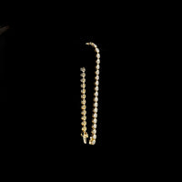 14K Yellow Gold Bezel Set Round Lab Diamond Tennis Bracelet - 5.88 Carat Total Diamond Weight (38 Stones, E-F Color, VS Clarity) - Covaloro Fine Jewelry