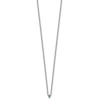 14K Yellow Gold Birthstone Necklace with Cable Chain - 18" Length by Oro Pregiato