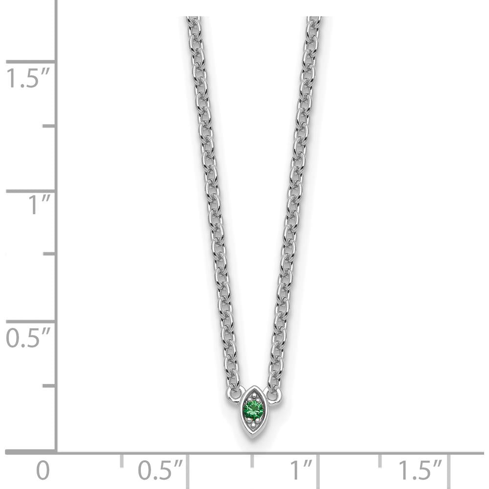 14K Yellow Gold Birthstone Necklace with Cable Chain - 18" Length by Oro Pregiato