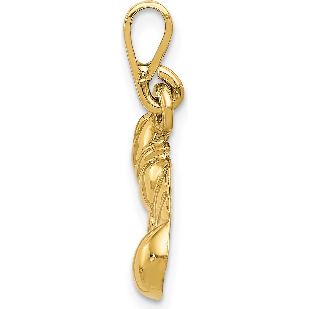 14K Yellow Gold Boxing Glove Pendant - Strength and Resilience Charm by Oro Pregiato